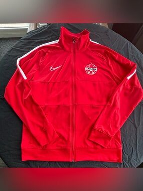 Nike Canada Soccer Red Full-Zip Track Jacket